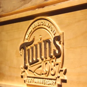 Minnesota Twins 1987 World Championship 20th Anniversary Wood Sign - Legacy Edition