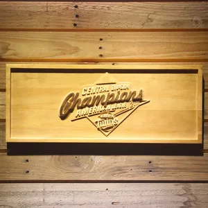 Minnesota Twins 2006 American League Central Division Champions Wood Sign - Legacy Edition
