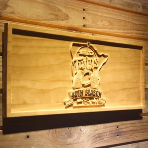 Minnesota Twins 40th Season Logo Wood Sign - Legacy Edition