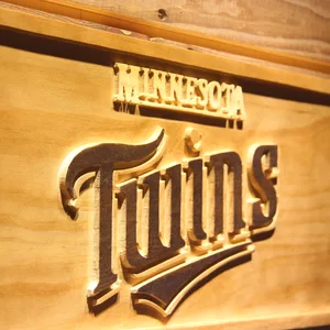 Minnesota Twins 7 Wood Sign - Legacy Edition
