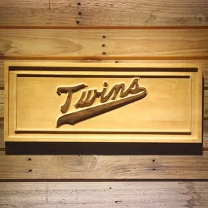 Minnesota Twins 8 Wood Sign - Legacy Edition