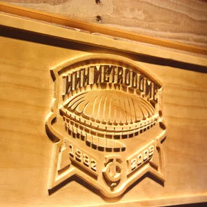 Minnesota Twins HHH Metrodome Logo Wood Sign - Legacy Edition