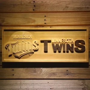 Minnesota Twins Wood Sign