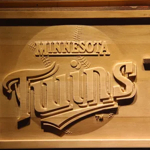 Minnesota Twins Wood Sign