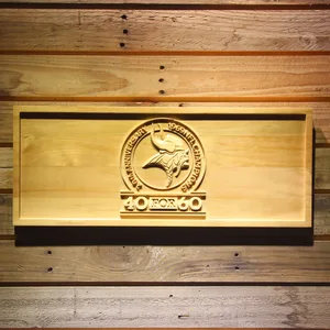 Minnesota Vikings 1969 NFL Championship 20th Anniversary Wood Sign - Legacy Edition