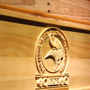 Minnesota Vikings 1969 NFL Championship 20th Anniversary Wood Sign - Legacy Edition