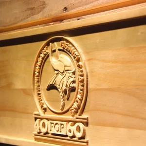 Minnesota Vikings 1969 NFL Championship 20th Anniversary Wood Sign - Legacy Edition