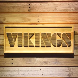 Minnesota Vikings 1982-2003 Wood Sign - Legacy Edition