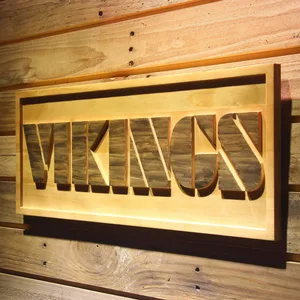 Minnesota Vikings 1982-2003 Wood Sign - Legacy Edition