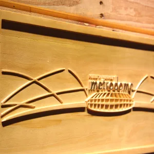 Minnesota Vikings HHH Metrodome Logo 2 Wood Sign