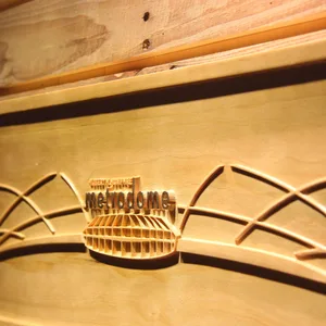 Minnesota Vikings HHH Metrodome Logo 2 Wood Sign