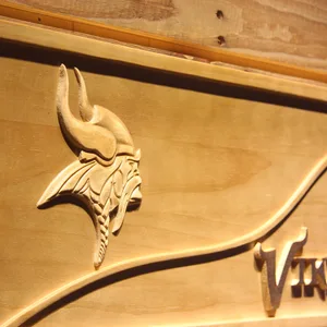 Minnesota Vikings Split Wood Sign