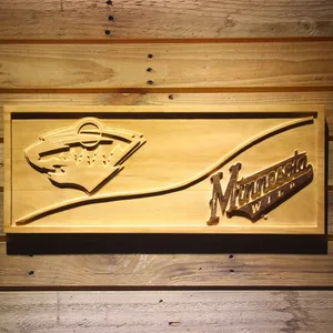 Minnesota Wild Split Wood Sign