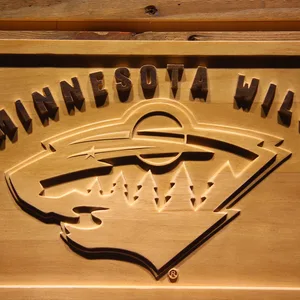 Minnesota Wild Wood Sign