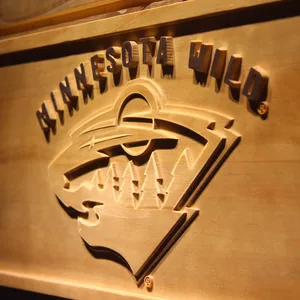 Minnesota Wild Wood Sign