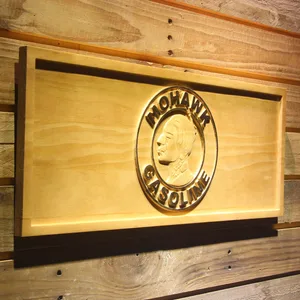 Mohawk Gasoline Wood Sign