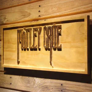 Motley Crue Wood Sign