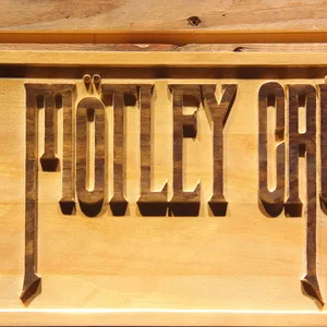 Motley Crue Wood Sign