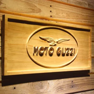 Moto Guzzi Wood Sign