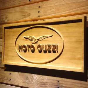 Moto Guzzi Wood Sign