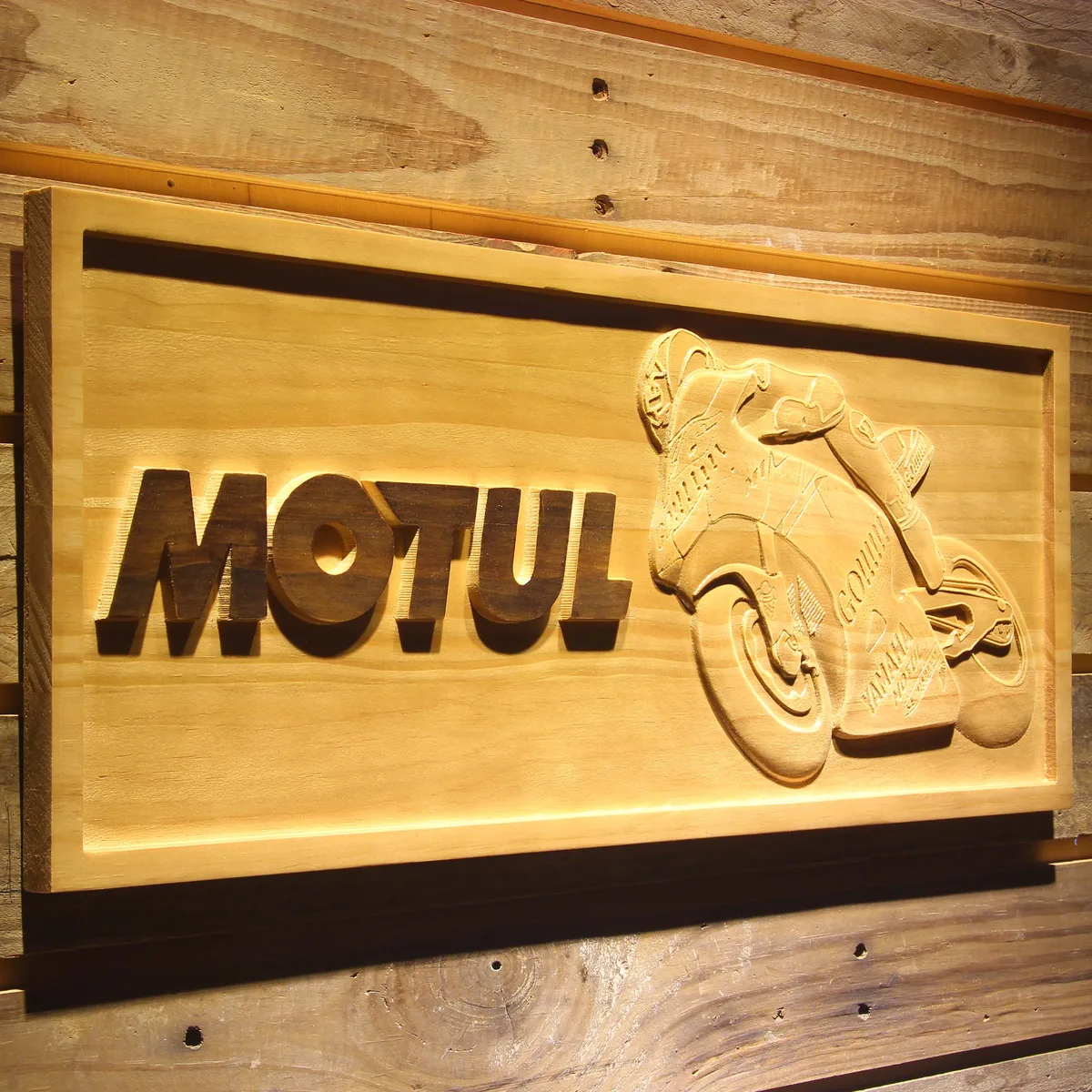 Motul Wood Sign