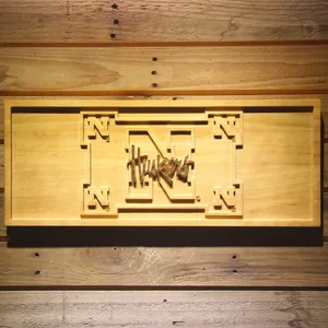 Nebraska Huskers Wood Sign - Legacy Edition