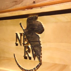 Neon Genesis Evangelion Nerv Wood Sign
