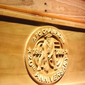 New England Patriots AFC Championship 20th Anniversary Wood Sign - Legacy Edition