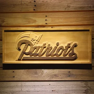 New England Patriots Wood Sign
