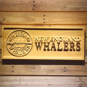 New England Whalers Wood Sign - Legacy Edition