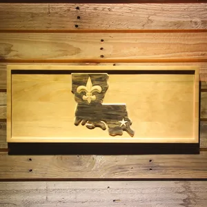 New Orleans Saints 2000-2005 Wood Sign - Legacy Edition