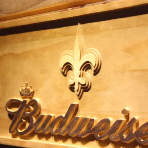 New Orleans Saints Budweiser Wood Sign