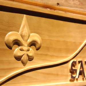 New Orleans Saints Split Wood Sign