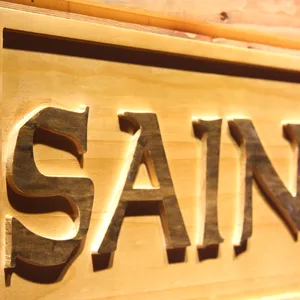 New Orleans Saints Text Wood Sign