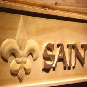 New Orleans Saints Wood Sign