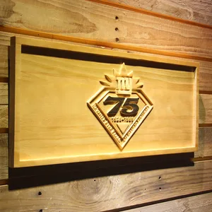 New York Giants 75th Anniversary Logo Wood Sign - Legacy Edition