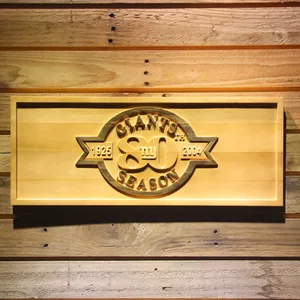 New York Giants 80th Anniversary Logo Wood Sign - Legacy Edition