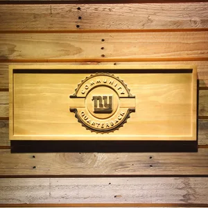 New York Giants Community Quarterback Wood Sign - Legacy Edition