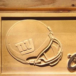 New York Giants Coors Light Helmet Wood Sign