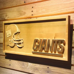 New York Giants Helmet Wood Sign