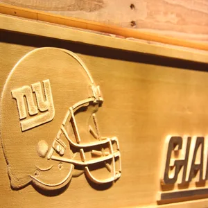 New York Giants Helmet Wood Sign