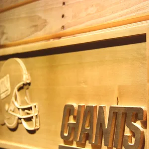 New York Giants Helmet Wood Sign