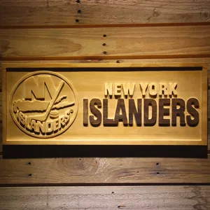 New York Islanders Wood Sign