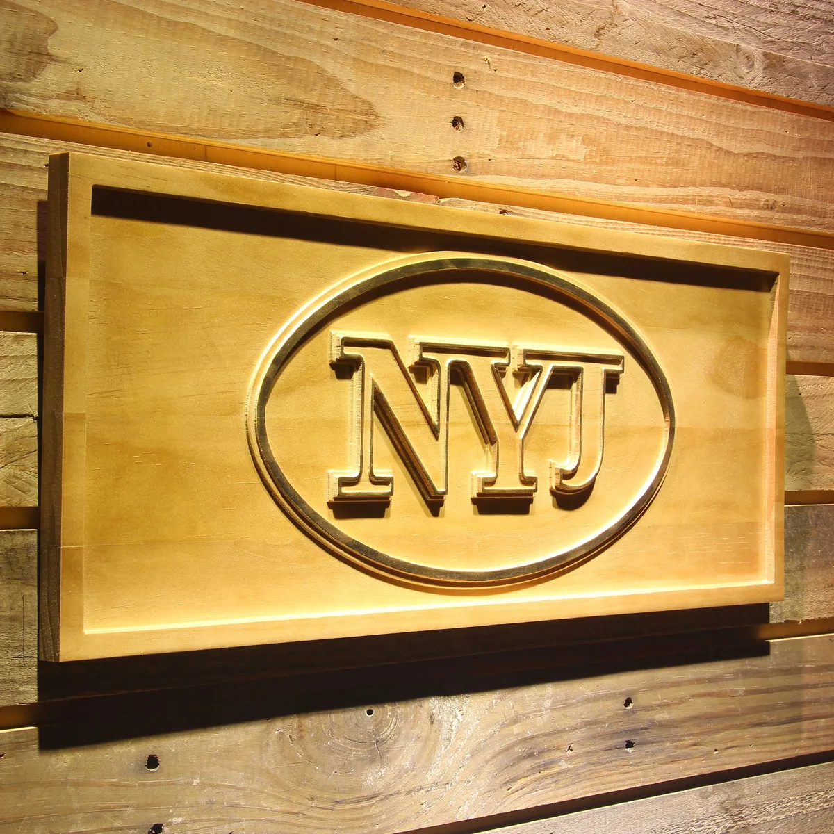 New York Jets 1998-2001 Wood Sign - Legacy Edition