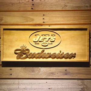 New York Jets Budweiser Wood Sign