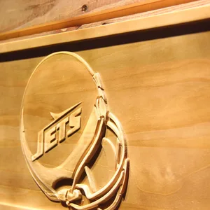 New York Jets Helmet Wood Sign - Legacy Edition