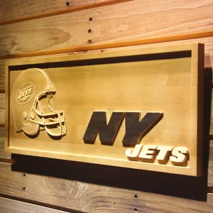 New York Jets Helmet Wood Sign