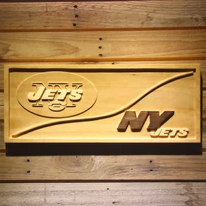 New York Jets Split Wood Sign