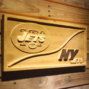 New York Jets Split Wood Sign