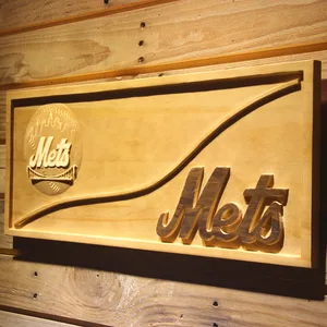 New York Mets Split Wood Sign